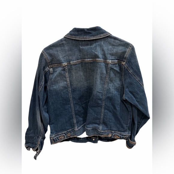 Torrid Denim Trucker Jacket Blue Stretch Dark Wash Women’s Size 2X - Picture 2 of 3